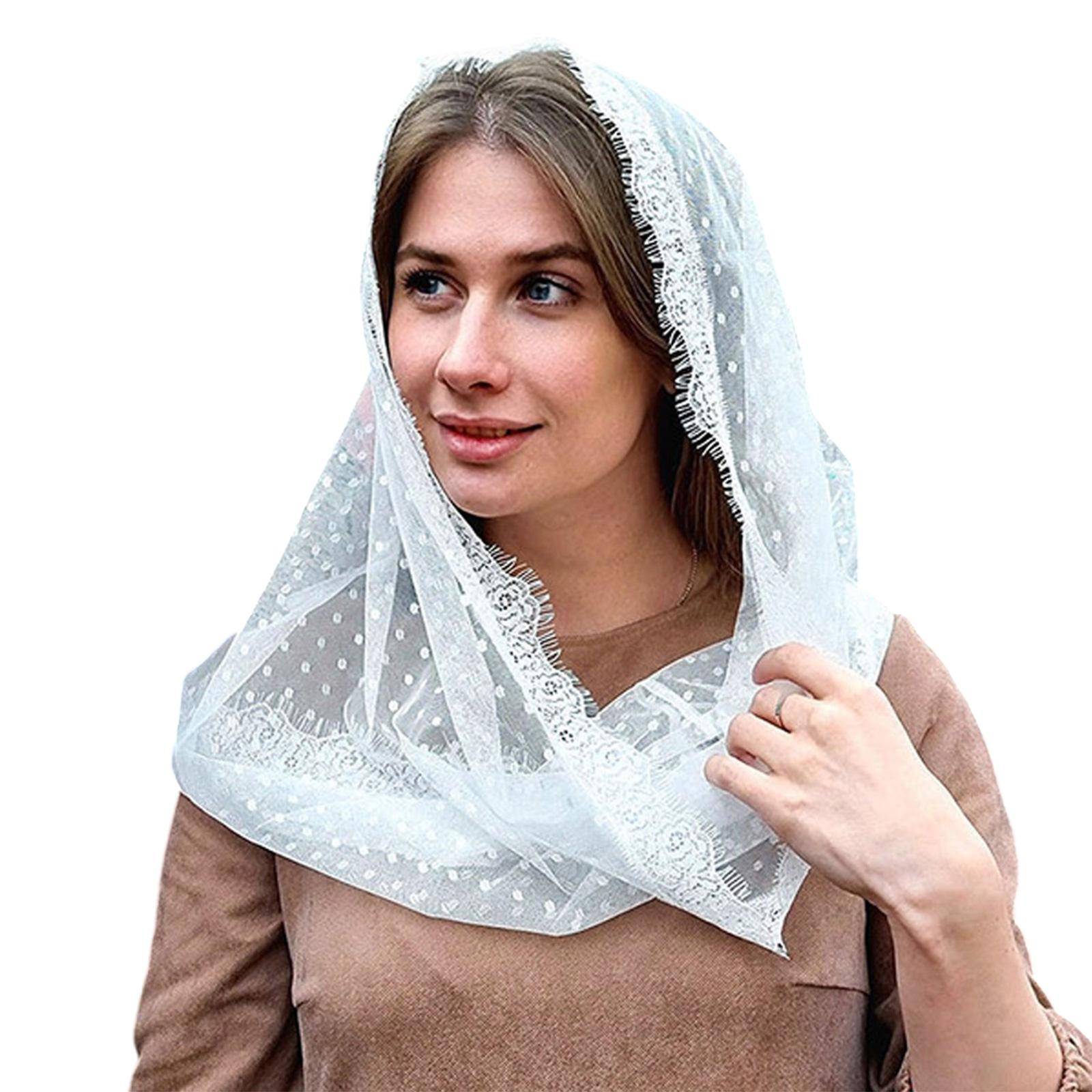 Lace Trim Veil for Formal Occasion Elegant Russian Shawl Headscarf Wedding Veil for Lady Eastern Orthodox Church Veil 1 білий
Lace Trim Veil for Formal Occasion Elegant Russian Shawl Headscarf Wedding Veil for Lady Eastern Orthodox Church Veil 1 білий