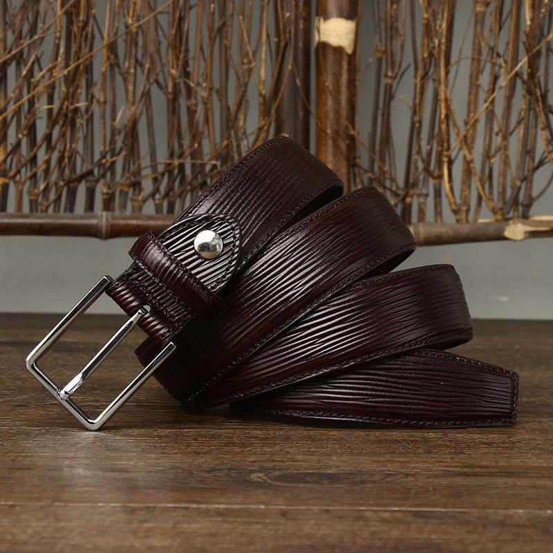 Ремінь Чоловічий Діловий Молодіжний Формальний Одяг Костюмні Штани Пряжка-Шпилька Ремінь Натуральна Шкіра Тиснений Візерунок Дерева Ремінь з Чистої Шкіри 100cm
Ремінь Чоловічий Діловий Молодіжний Формальний Одяг Костюмні Штани Пряжка-Шпилька Ремінь Натуральна Шкіра Тиснений Візерунок Дерева Ремінь з Чистої Шкіри 100cm