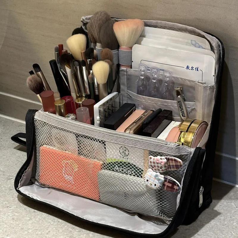 Makeup bag, large capacity cosmetic storage bag, multi-layer partition чёрный
Makeup bag, large capacity cosmetic storage bag, multi-layer partition чёрный