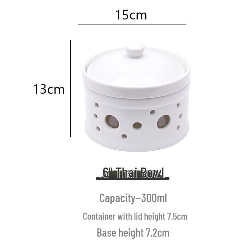 Huihuang Plum Blossom 6-inch Ceramic Insulated Thai Style Bowl Set
Huihuang Plum Blossom 6-inch Ceramic Insulated Thai Style Bowl Set