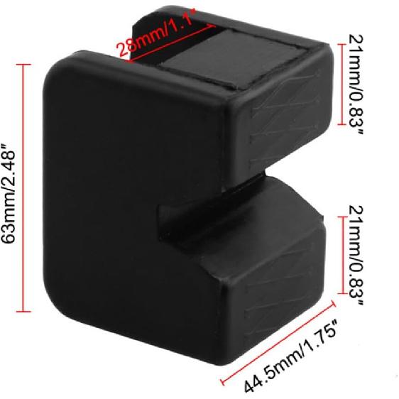 VILLCASE 4Pcs Jack Stand Pads Universal Slotted Rubber Jack Pad Adapter for 2-3 Ton Stands, Pinch Weld Frame Rail Protector for Floor Saddle, Heavy
VILLCASE 4Pcs Jack Stand Pads Universal Slotted Rubber Jack Pad Adapter for 2-3 Ton Stands, Pinch Weld Frame Rail Protector for Floor Saddle, Heavy