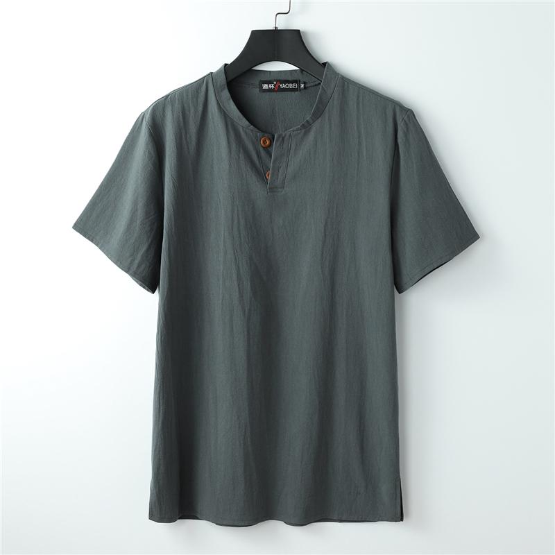 Linen T-shirt Men Summer Solid Color Tshirt Fashion Casual Linen Tees Tops Male Henley Collar T Shirt Plus Size 5XL
Linen T-shirt Men Summer Solid Color Tshirt Fashion Casual Linen Tees Tops Male Henley Collar T Shirt Plus Size 5XL