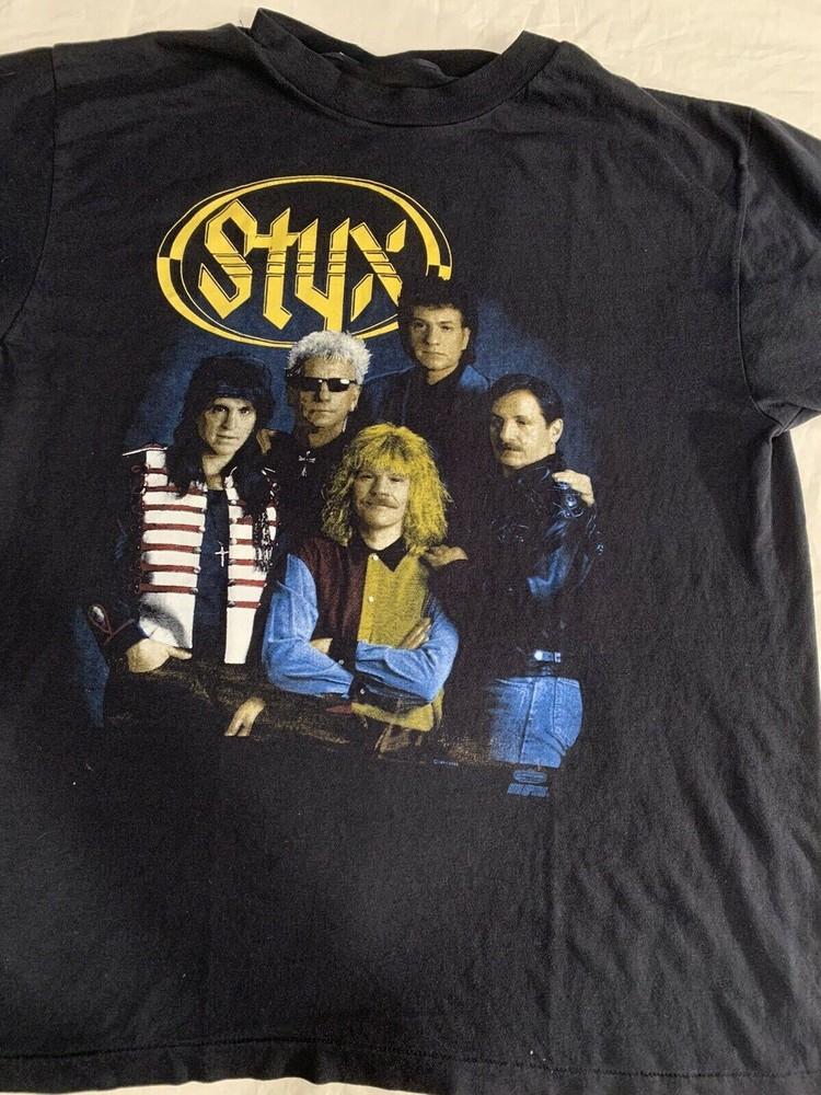 Edge Of The Century 1991 Tour Styx Shirt Short Sleeve Black Unisex S4XL Unisex T-Shirt XL
Edge Of The Century 1991 Tour Styx Shirt Short Sleeve Black Unisex S4XL Unisex T-Shirt XL