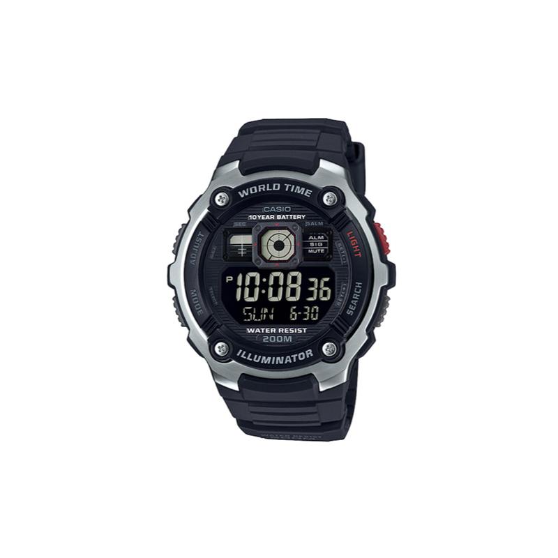 Casio Series World Time Fashionable Outdoor Sports LCD Display Sports Waterproof and Shockproof Quartz Movement Resin Strap Japanese AE-2000W-1B2021 срібний
Casio Series World Time Fashionable Outdoor Sports LCD Display Sports Waterproof and Shockproof Quartz Movement Resin Strap Japanese AE-2000W-1B2021 срібний