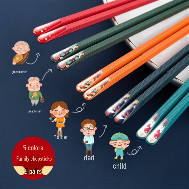 Japanese Style High-Temperature Alloy Chopsticks - 5 Pairs
Japanese Style High-Temperature Alloy Chopsticks - 5 Pairs