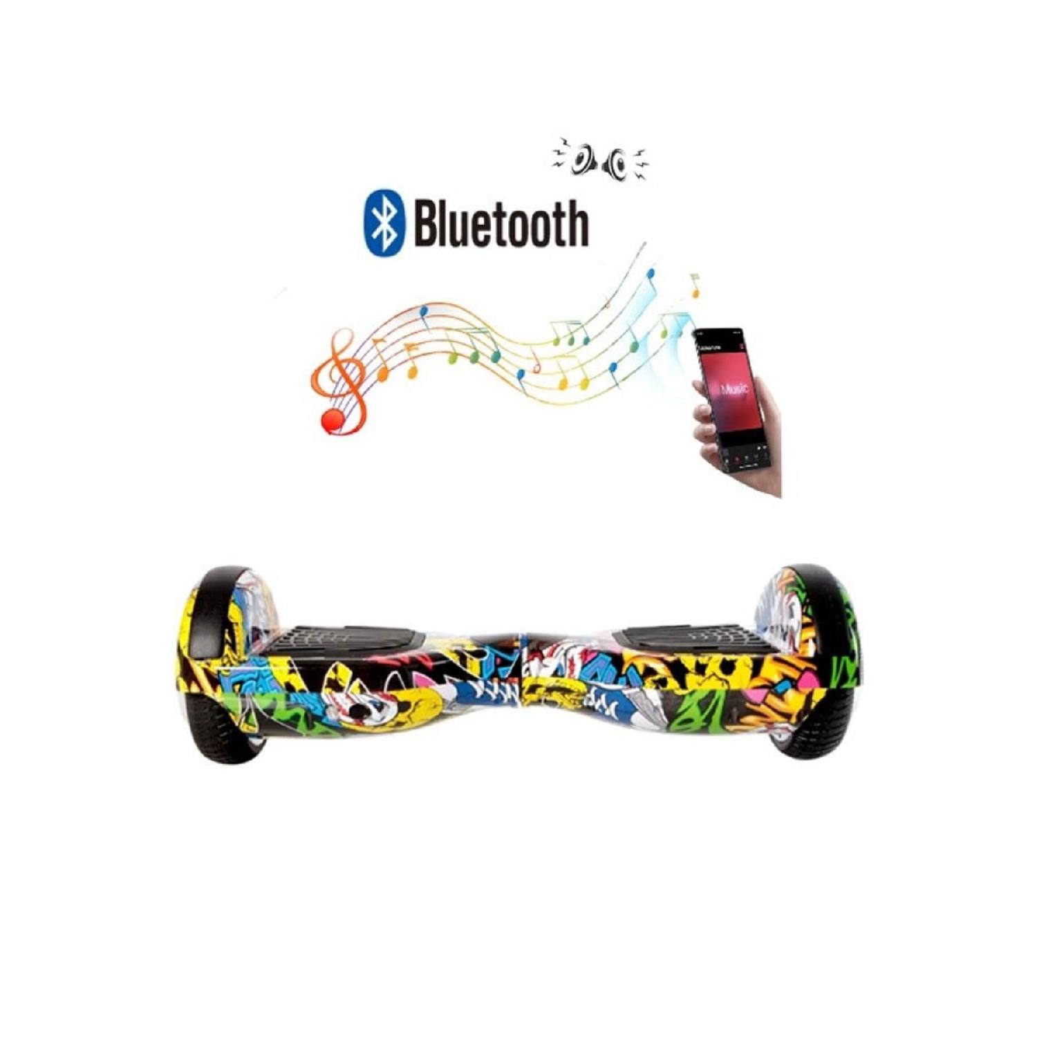 Электрический скейтборд Hoverboard 6,5-дюймовый рисунок граффити с Bluetooth-динамиком01
Электрический скейтборд Hoverboard 6,5-дюймовый рисунок граффити с Bluetooth-динамиком01