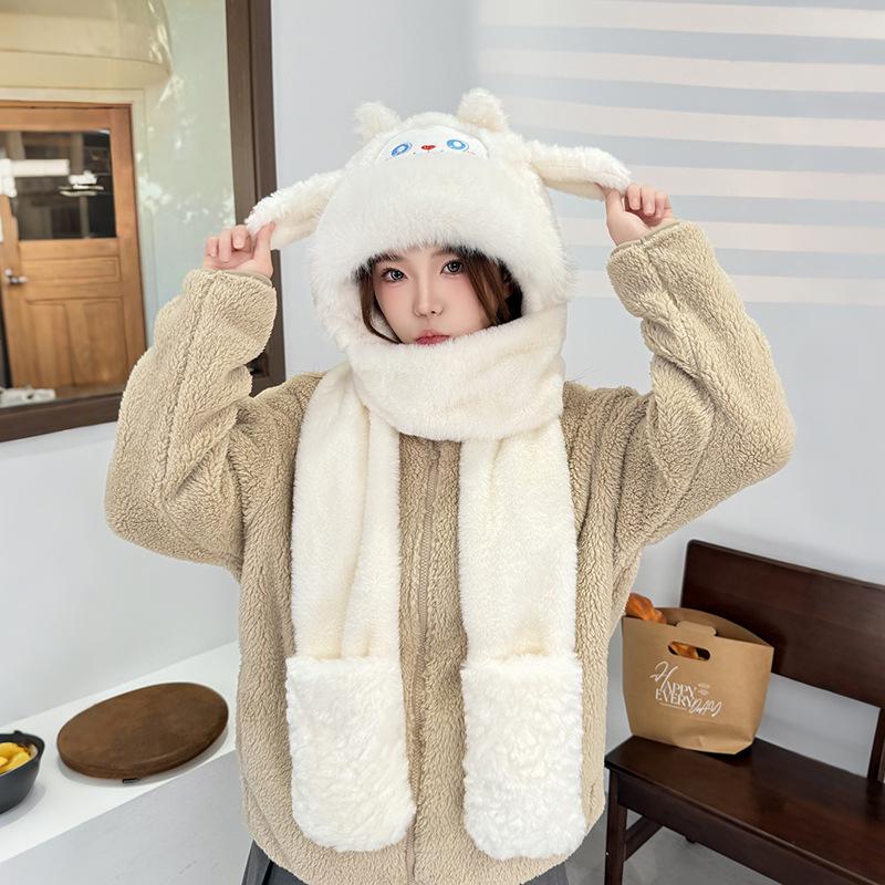 Милый набор «Овечка 3-в-1»: Шапка с двигающимися ушами, шарф и перчатки для женщин - Утепленные для тепла осенью/зимой
Милый набор «Овечка 3-в-1»: Шапка с двигающимися ушами, шарф и перчатки для женщин - Утепленные для тепла осенью/зимой