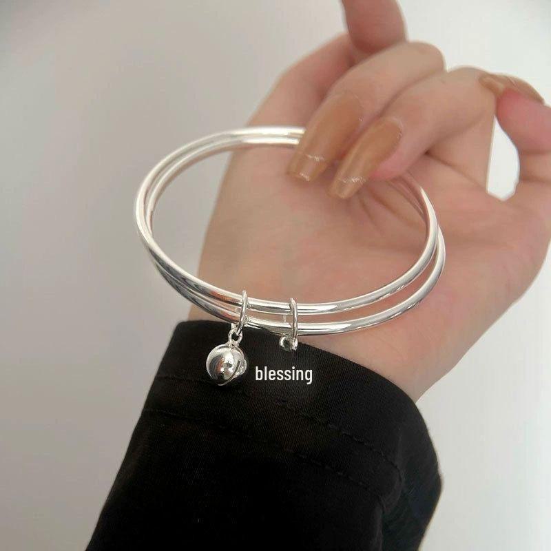 Silver Double Ring Blessing Bracelet: Sleek Ins Style, Niche Design, High-End Women s Accessory
Silver Double Ring Blessing Bracelet: Sleek Ins Style, Niche Design, High-End Women s Accessory