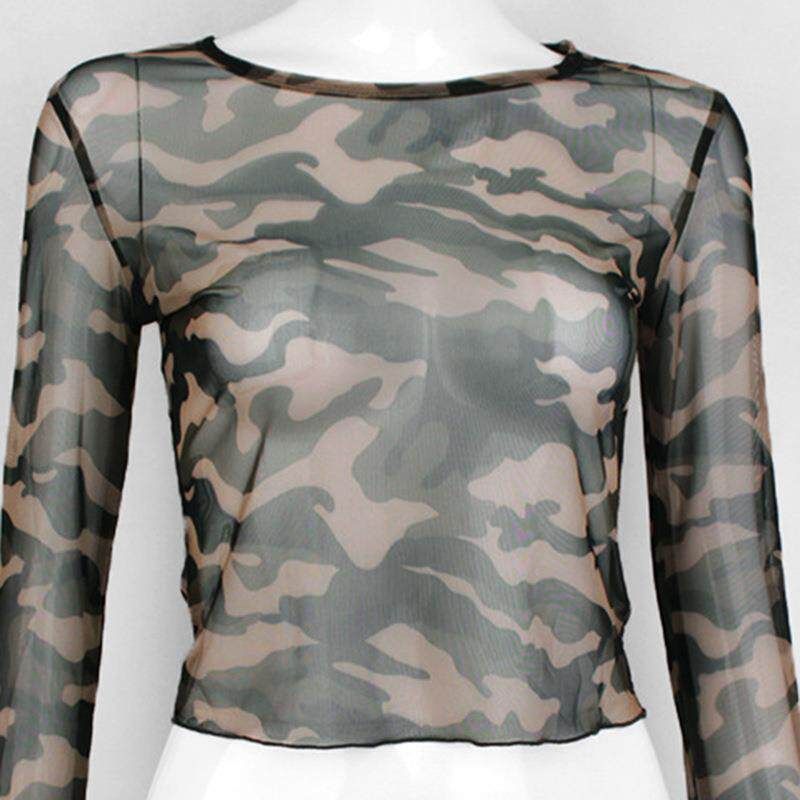 European and American Hot-Selling Mesh Tops for Women 2025 Summer New Women s Clothing Amazon Camouflage Long-Sleeved T-Shirt Manufacturer Army Green S
European and American Hot-Selling Mesh Tops for Women 2025 Summer New Women s Clothing Amazon Camouflage Long-Sleeved T-Shirt Manufacturer Army Green S
