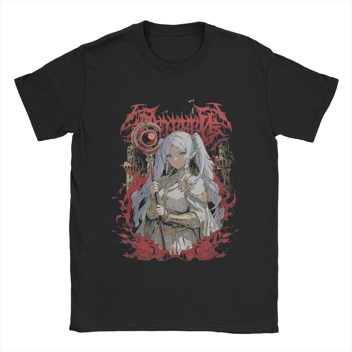 Мужские футболки Frierens The Slayer Heavy Metal, 100% хлопок, новинка, футболки с коротким рукавом и круглым вырезом, летние футболки S чёрный
Мужские футболки Frierens The Slayer Heavy Metal, 100% хлопок, новинка, футболки с коротким рукавом и круглым вырезом, летние футболки S чёрный