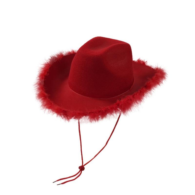 Feather Cowboy Hat Stylish Fuzzy Wide Brim Cap Solid Color Top Hat Party Dress Accessories Valentine s Day Photography Props красный
Feather Cowboy Hat Stylish Fuzzy Wide Brim Cap Solid Color Top Hat Party Dress Accessories Valentine s Day Photography Props красный