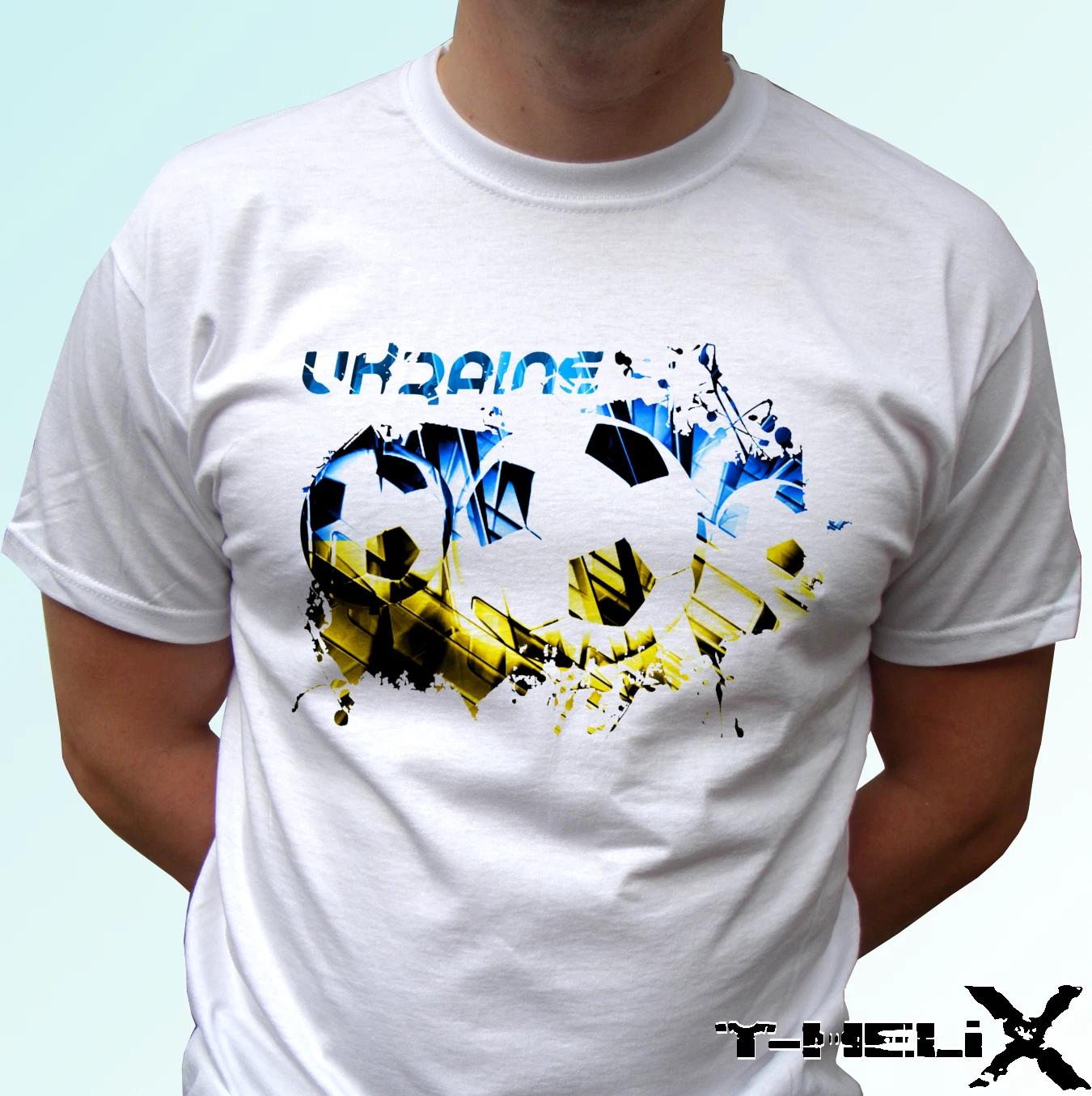 Ukraine football flag - white kids boys T-Shirt top soccer - s s kids baby sizes 160
Ukraine football flag - white kids boys T-Shirt top soccer - s s kids baby sizes 160