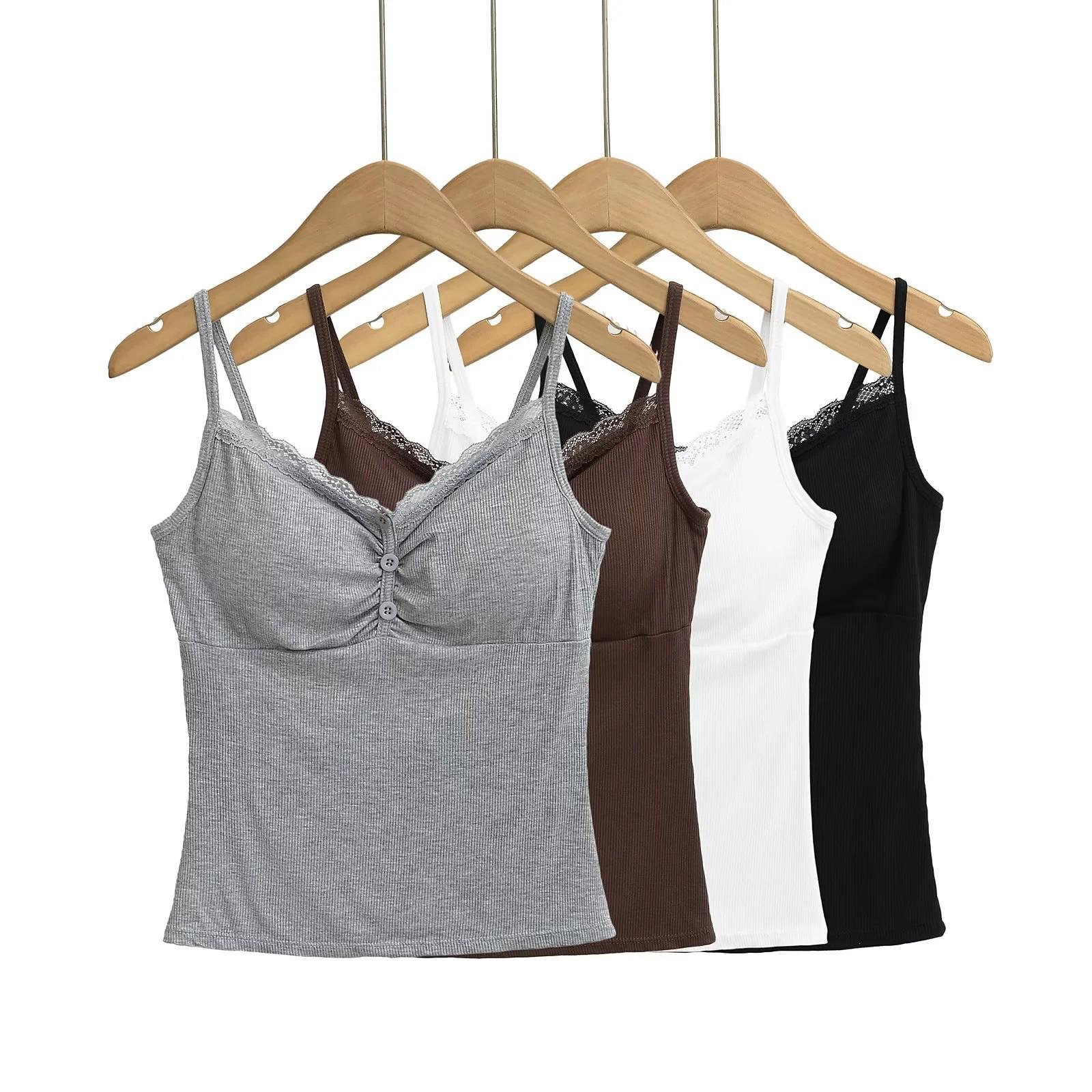 Stylish Lace Patchwork Camisole with Built-in Pads - Comfortable Ruched Vest for Women Small кофейный
Stylish Lace Patchwork Camisole with Built-in Pads - Comfortable Ruched Vest for Women Small кофейный