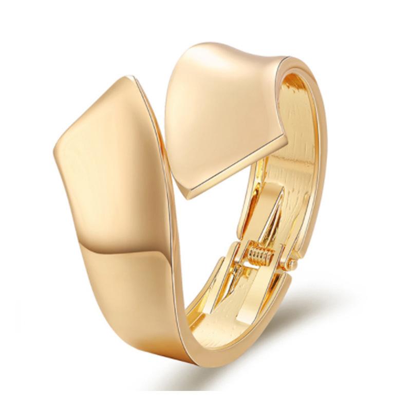 DIEZI 3 Style Exaggerated Gold Color Chunky Cuff Bangles Fashion Geometric Heavy Metal Spring Bangles For Women Bracelet Men
DIEZI 3 Style Exaggerated Gold Color Chunky Cuff Bangles Fashion Geometric Heavy Metal Spring Bangles For Women Bracelet Men