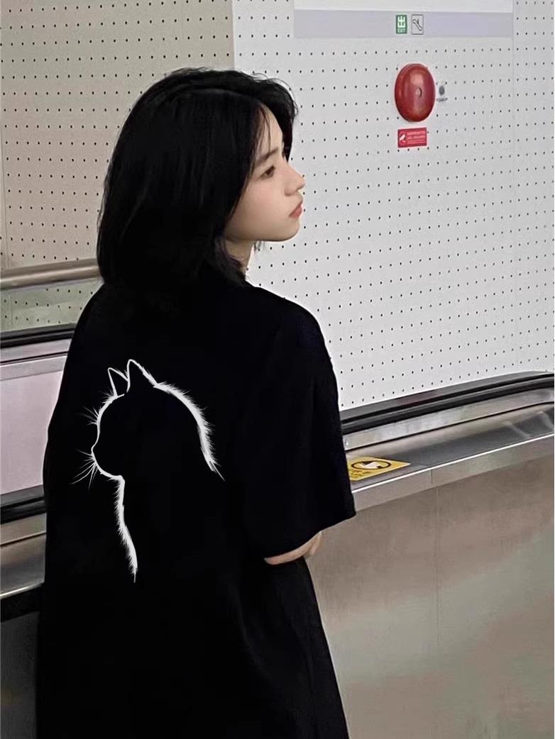Women’s Pure Cotton Short Sleeve T-Shirt - 2025 Korean Straight Shoulder, Loose American Style Half Sleeve Top XXL
Women’s Pure Cotton Short Sleeve T-Shirt - 2025 Korean Straight Shoulder, Loose American Style Half Sleeve Top XXL