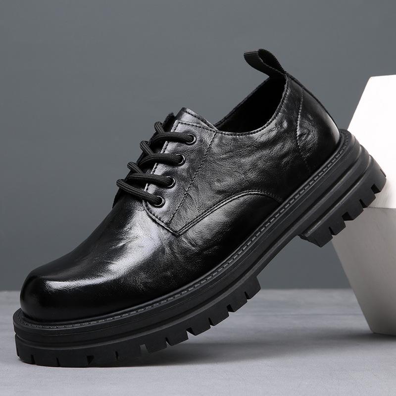 Men s shoes 2024 autumn new leather Martin boots versatile British platform big head business casual leather shoes men 38 чёрный
Men s shoes 2024 autumn new leather Martin boots versatile British platform big head business casual leather shoes men 38 чёрный