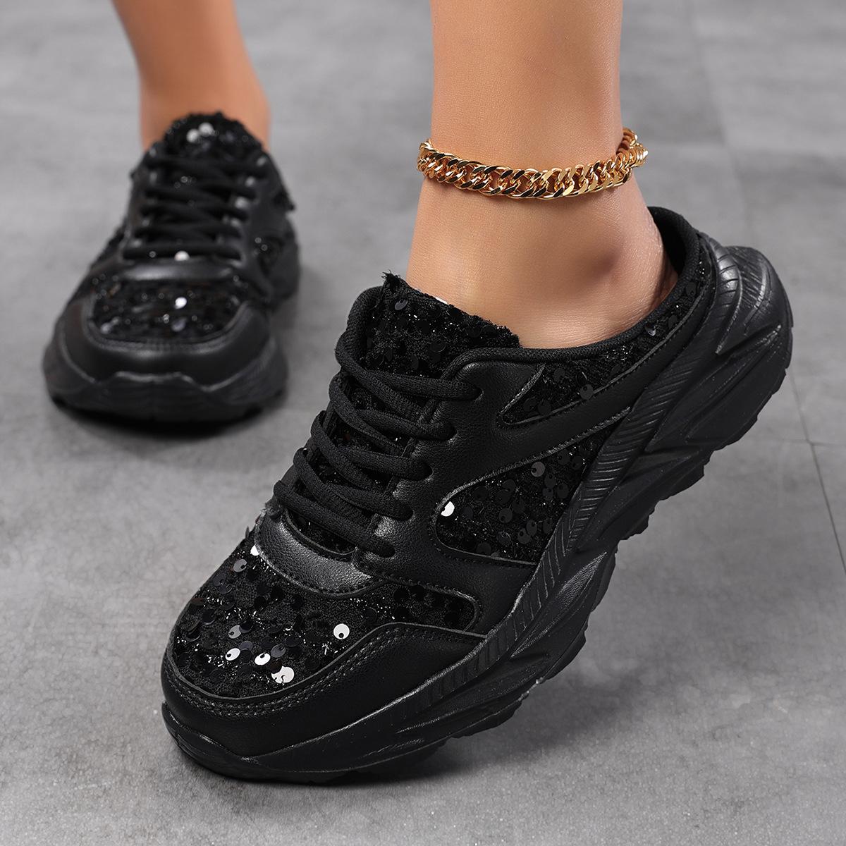 Large size new women s shoes casual sports shoes women s Korean version trendy shoes flat half slippers 36 чёрный
Large size new women s shoes casual sports shoes women s Korean version trendy shoes flat half slippers 36 чёрный