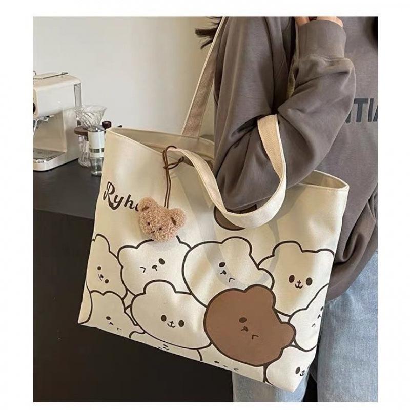 Japanese Style Cartoon Canvas Tote: Large Capacity Single Shoulder Bag for Students 37x34x5 cm
Japanese Style Cartoon Canvas Tote: Large Capacity Single Shoulder Bag for Students 37x34x5 cm