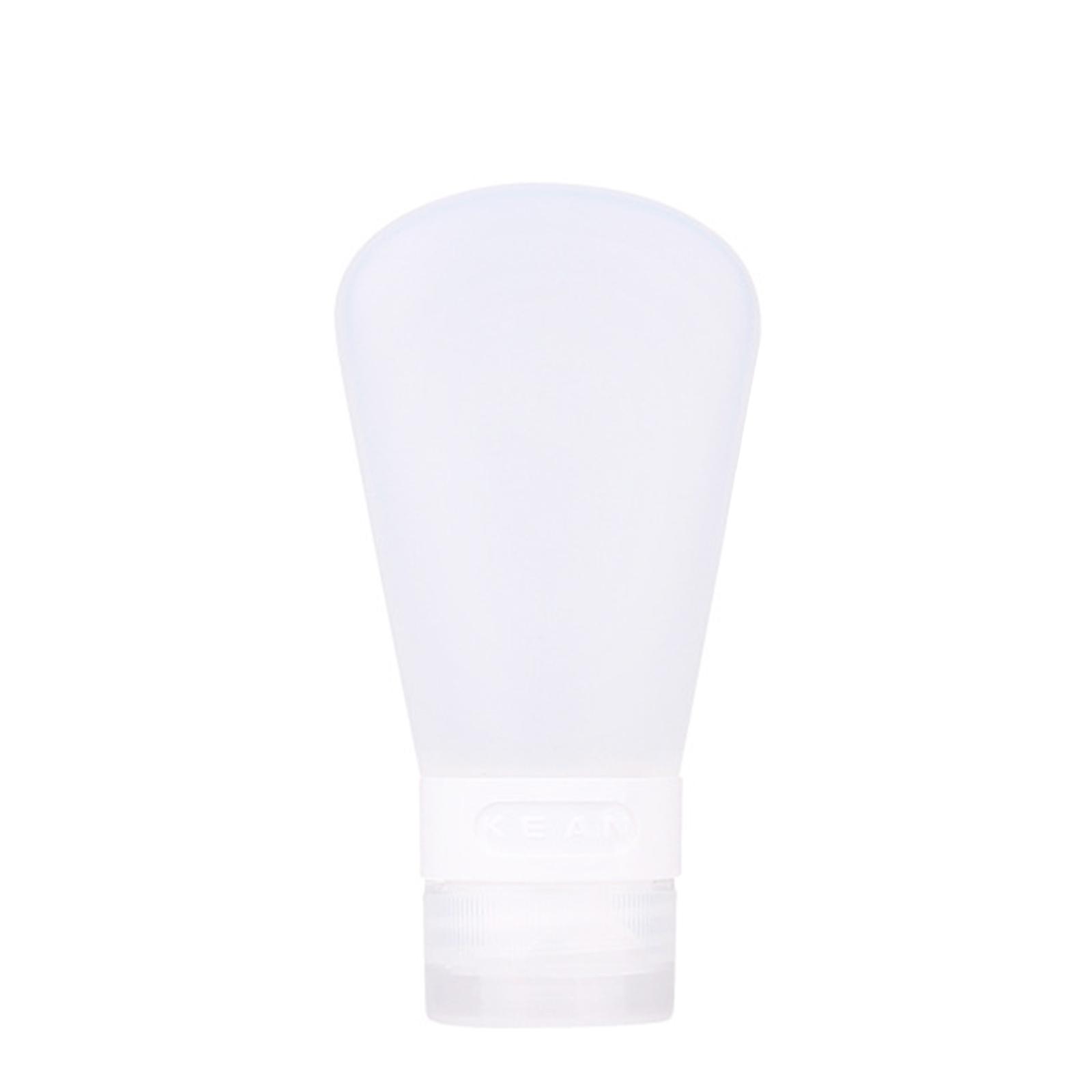 Силиконовые дорожные бутылки, герметичные, многоразовые, сжимаемые контейнеры, маленькие пустые дорожные бутылки для шампуня, кондиционера 60ml прозрачный