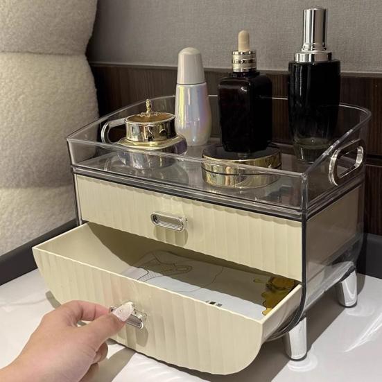 Yousheng Makeup Storage Box with Double-Layer Drawers Large Capacity Transparent Design Dust-Free Cosmetic Organizer бежевый
Yousheng Makeup Storage Box with Double-Layer Drawers Large Capacity Transparent Design Dust-Free Cosmetic Organizer бежевый