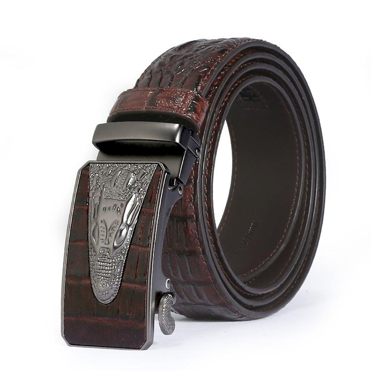 Green Men S Crocodile Head Pants Belt Personalized Alloy Automatic Buckle Belt Stall 130cm темно-коричневого кольору
Green Men S Crocodile Head Pants Belt Personalized Alloy Automatic Buckle Belt Stall 130cm темно-коричневого кольору