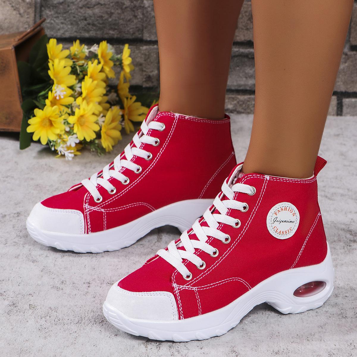 New fashion canvas casual shoes lightweight thick-soled heightening dad shoes breathable high-top women s shoes versatile little white shoes women 36 чорний
New fashion canvas casual shoes lightweight thick-soled heightening dad shoes breathable high-top women s shoes versatile little white shoes women 36 чорний