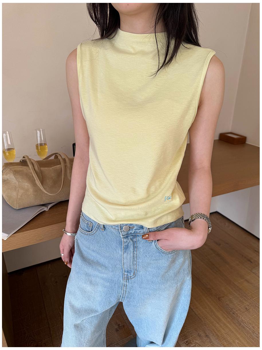 Li Nuo Spring/Summer 2026 Women s Korean Style High Neck Sleeveless Knit Vest - Casual, Versatile, Slimming Medium жовтий
Li Nuo Spring/Summer 2026 Women s Korean Style High Neck Sleeveless Knit Vest - Casual, Versatile, Slimming Medium жовтий