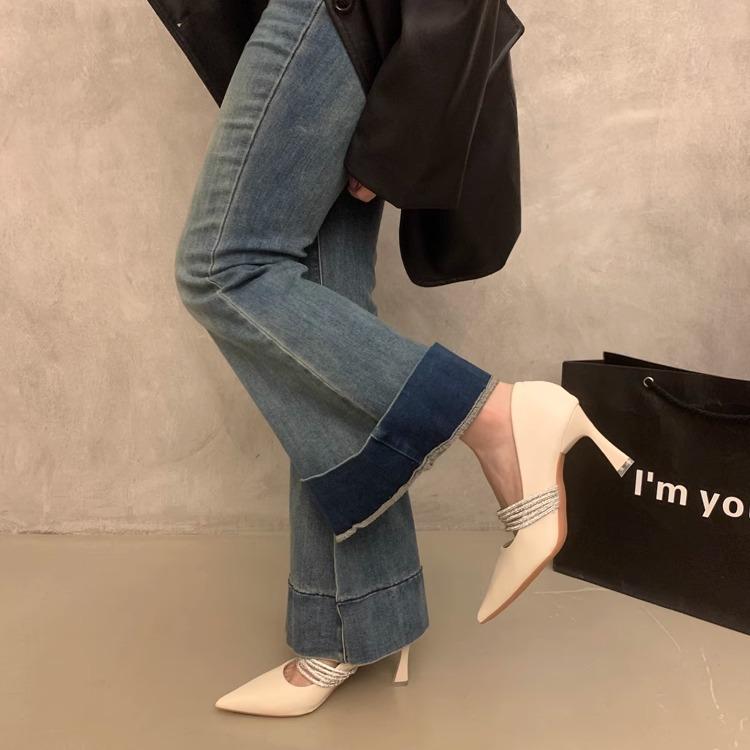 High-heeled pointed Mary Jane shoes women s shoes spring and autumn new thin heels not tired feet temperament socialite gold single shoes 35
High-heeled pointed Mary Jane shoes women s shoes spring and autumn new thin heels not tired feet temperament socialite gold single shoes 35