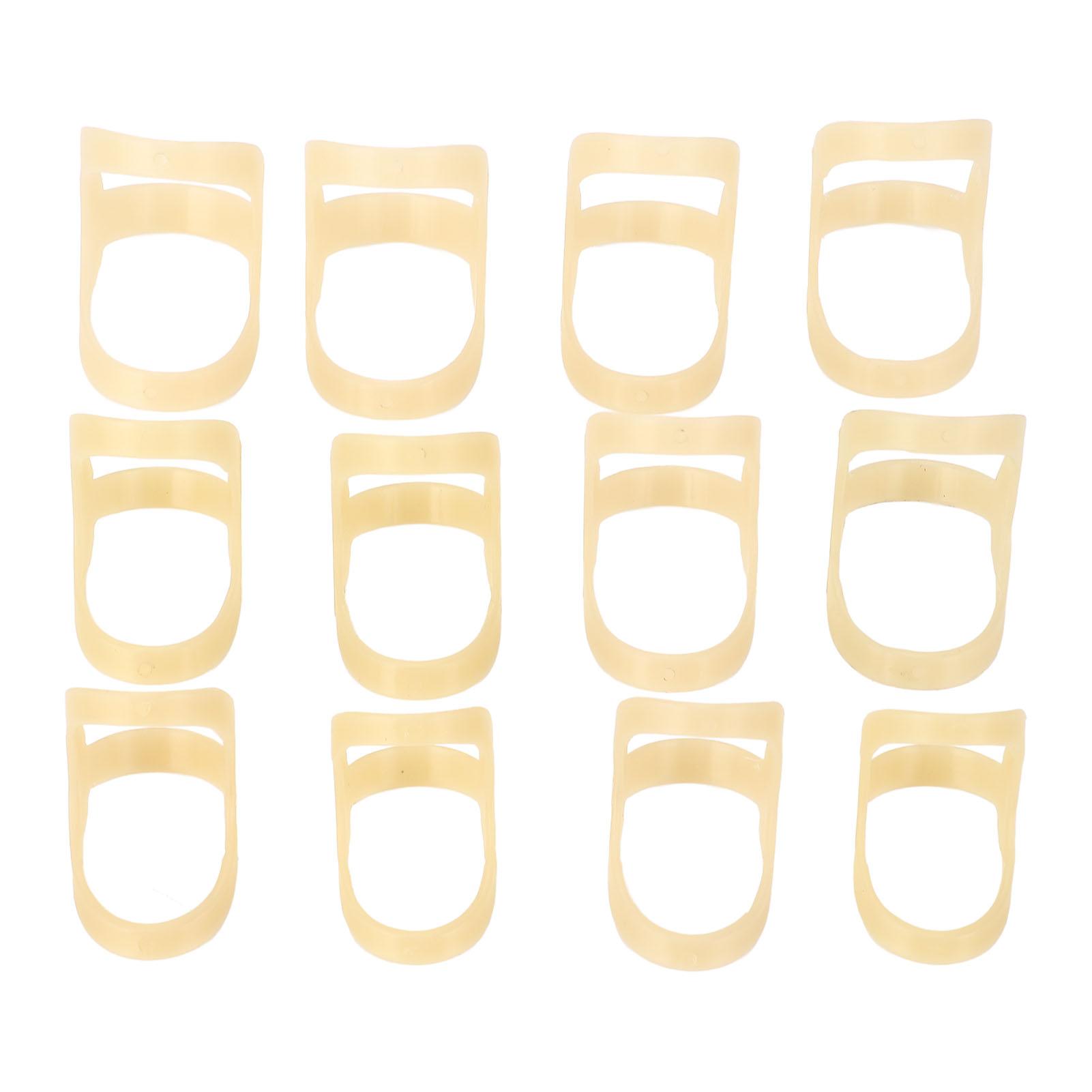 12 шт. Овальные шины для пальцев 6 размеров Сильная поддержка Растяжение Расслабление Овальные шины для пальцев-курков