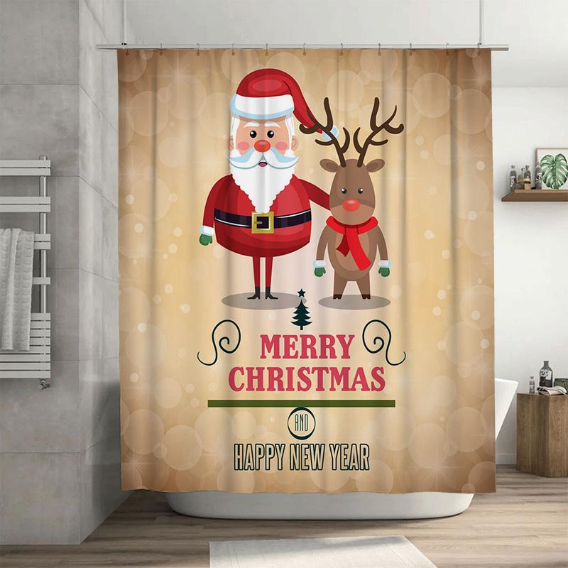Tu Christmas Shower Curtain Merry Christmas Decor Festive Holiday Bathroom Decor Xmas Pattern Waterproof Home Textile Modern Sty W60H190(CM)-1 Pcs
Tu Christmas Shower Curtain Merry Christmas Decor Festive Holiday Bathroom Decor Xmas Pattern Waterproof Home Textile Modern Sty W60H190(CM)-1 Pcs