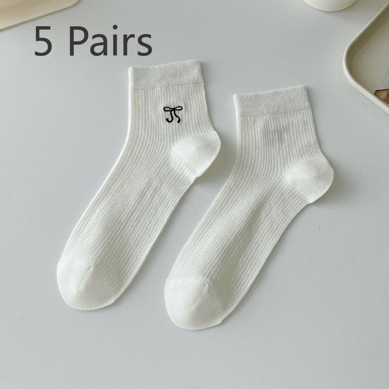 5 пар женских летних тонких балетных носков из дышащего хлопка с бантом 5 Pairs слоновая кость
5 пар женских летних тонких балетных носков из дышащего хлопка с бантом 5 Pairs слоновая кость