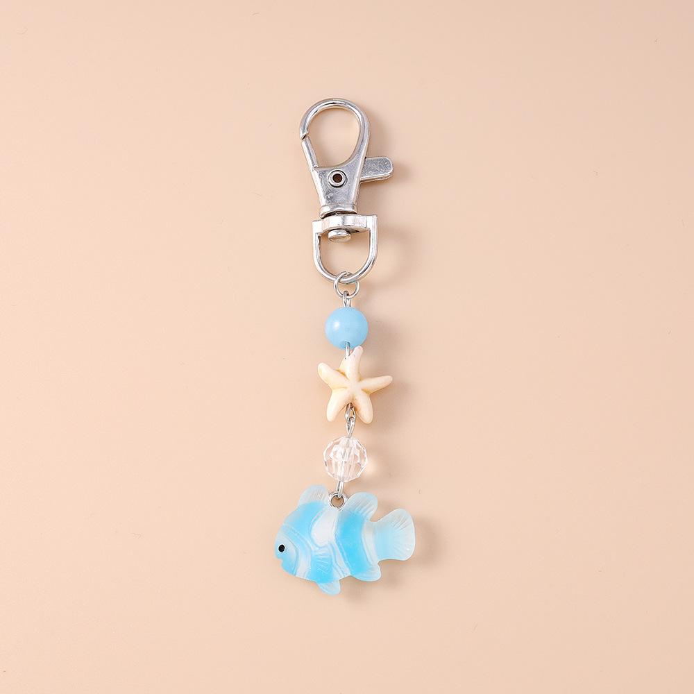 Ocean Themed Key Chain Summery Beaded Key Chain Cute Clownfish Keychain Colorful Starfish Pendant Keychain For Backpacks Diy синий
Ocean Themed Key Chain Summery Beaded Key Chain Cute Clownfish Keychain Colorful Starfish Pendant Keychain For Backpacks Diy синий