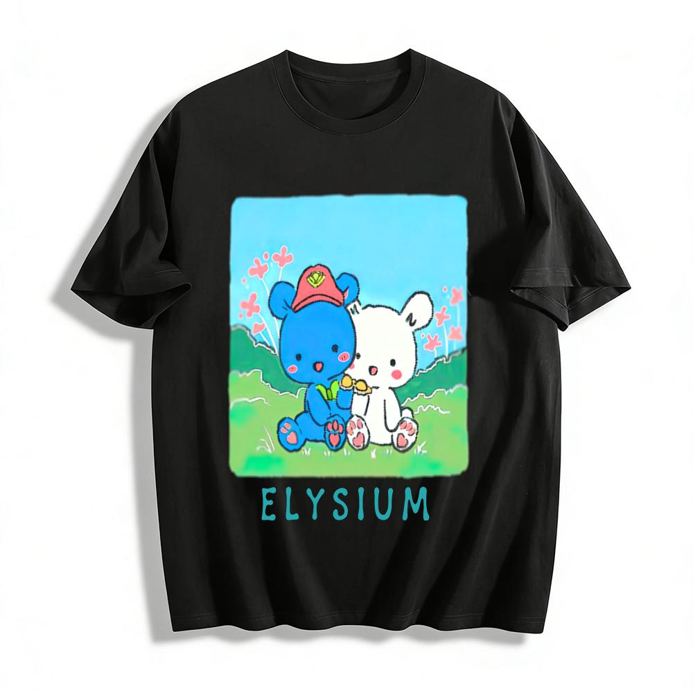 Elysium Cute Blue White Bear Print Casual Top Unisex Loose Comfortable Outdoor Style T-Shirt Pure cotton T-shirt XXS
Elysium Cute Blue White Bear Print Casual Top Unisex Loose Comfortable Outdoor Style T-Shirt Pure cotton T-shirt XXS