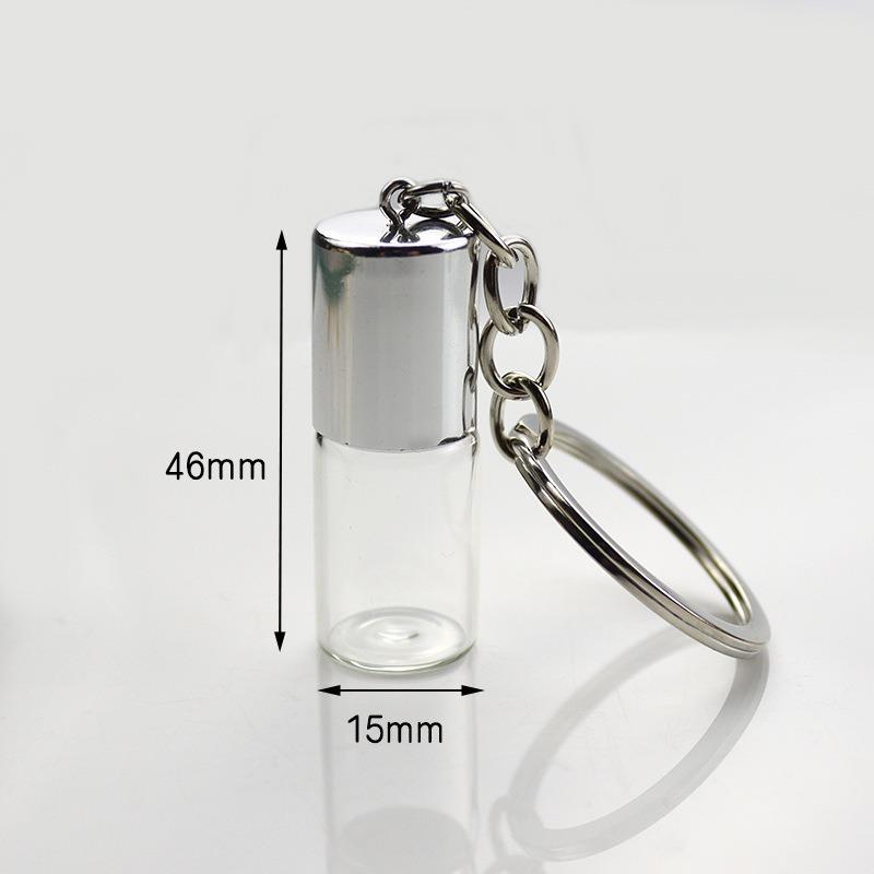 Mini Wishing Bottle Keychain For Diy Decoration Craft Glass Bottle Pendant Women Bag Charm as the picture
Mini Wishing Bottle Keychain For Diy Decoration Craft Glass Bottle Pendant Women Bag Charm as the picture