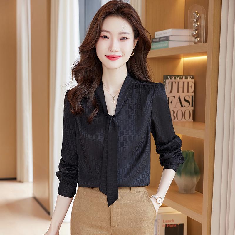2023 Autumn Women s Bow Tie Shirt: Elegant French Professional Style for a Sophisticated Commute M
2023 Autumn Women s Bow Tie Shirt: Elegant French Professional Style for a Sophisticated Commute M