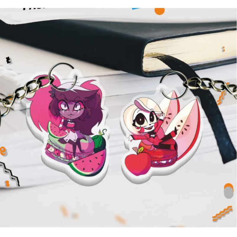 Anime Cartoons Acrylic Key Buckle for Hazbin Hotel Angel Dust Vaggie Alastor Vox Lucifer Car Key Decoration Acrylic Pendant
Anime Cartoons Acrylic Key Buckle for Hazbin Hotel Angel Dust Vaggie Alastor Vox Lucifer Car Key Decoration Acrylic Pendant