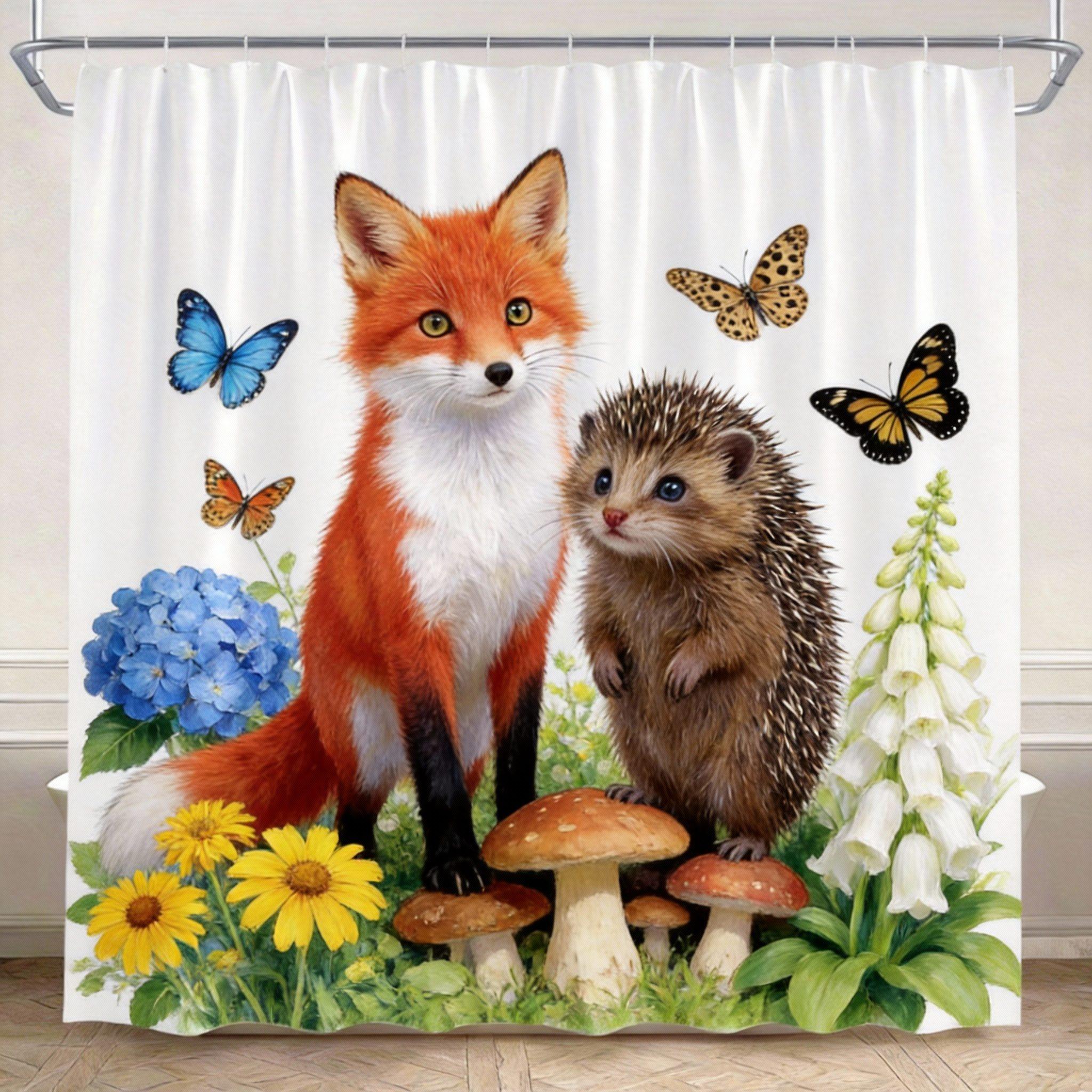 Floral Kitten Shower Curtain 180X180Cm – Digital Art With Colorful Blooms & Butterflies, Cute Bathroom Decor, 12 Hooks W60H190(CM)-1 Pcs
Floral Kitten Shower Curtain 180X180Cm – Digital Art With Colorful Blooms & Butterflies, Cute Bathroom Decor, 12 Hooks W60H190(CM)-1 Pcs