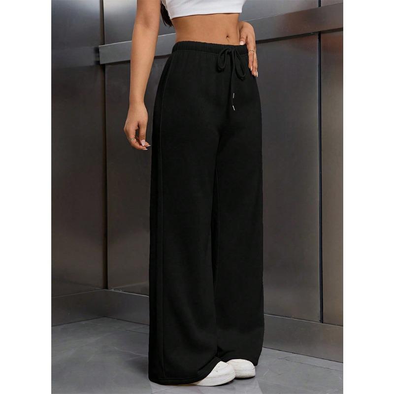 Spring and Autumn Women s Loose-Fitting Wide Leg Sports Low-Waist Drawstring Casual Pants S чёрный
Spring and Autumn Women s Loose-Fitting Wide Leg Sports Low-Waist Drawstring Casual Pants S чёрный