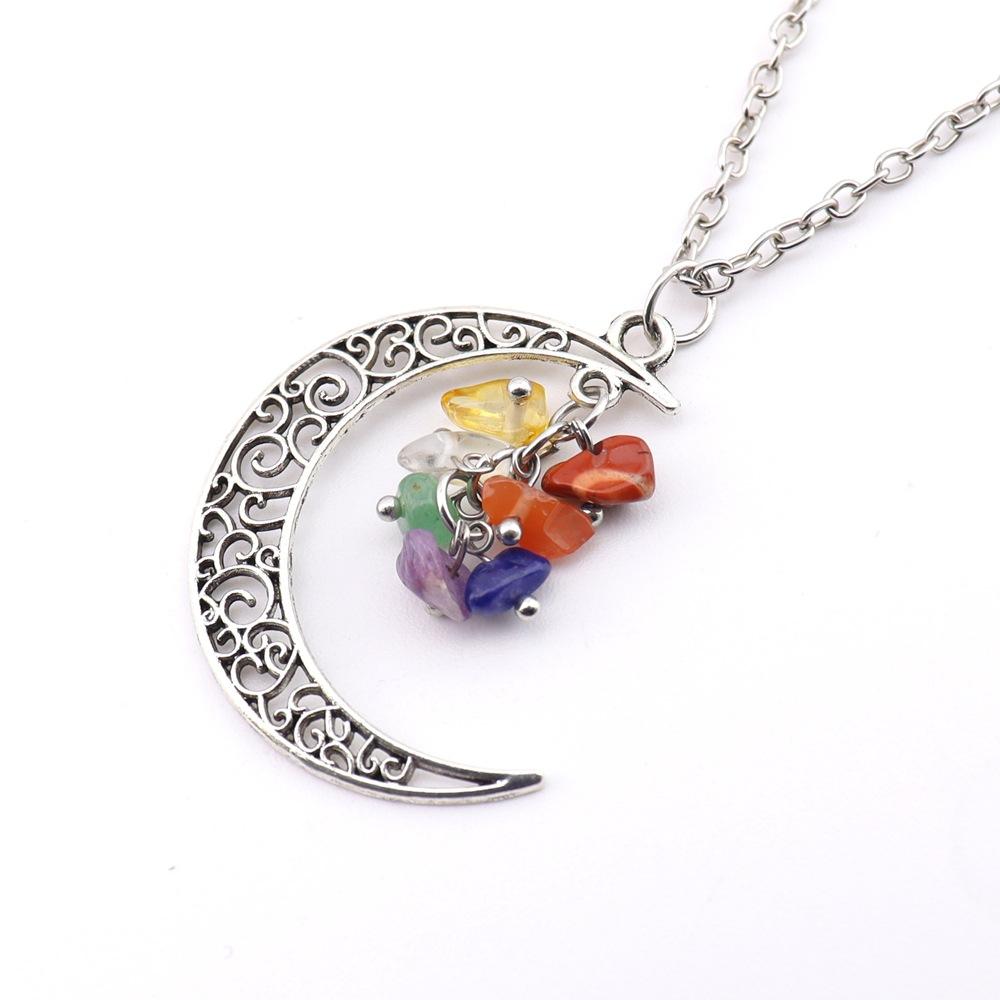 Handmade Curved Needle Moon Crystal Gravel Fringed Grape String 9-Character Needle Natural Stone Necklace N778 pure natural
Handmade Curved Needle Moon Crystal Gravel Fringed Grape String 9-Character Needle Natural Stone Necklace N778 pure natural