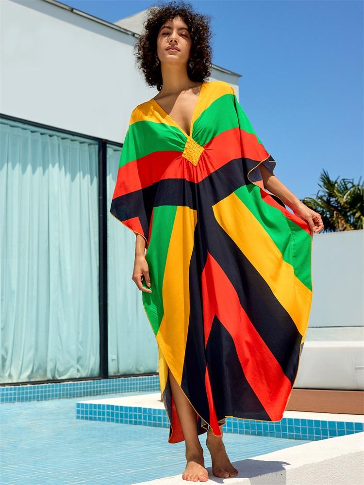 EDOLYNSA 2024 летнее красочное сексуальное сексуальное платье с V-образным вырезом и рукавами «летучая мышь», свободное платье макси, женская одежда, богемное пляжное платье для отдыха, Q1618 One Size разноцветный
EDOLYNSA 2024 летнее красочное сексуальное сексуальное платье с V-образным вырезом и рукавами «летучая мышь», свободное платье макси, женская одежда, богемное пляжное платье для отдыха, Q1618 One Size разноцветный