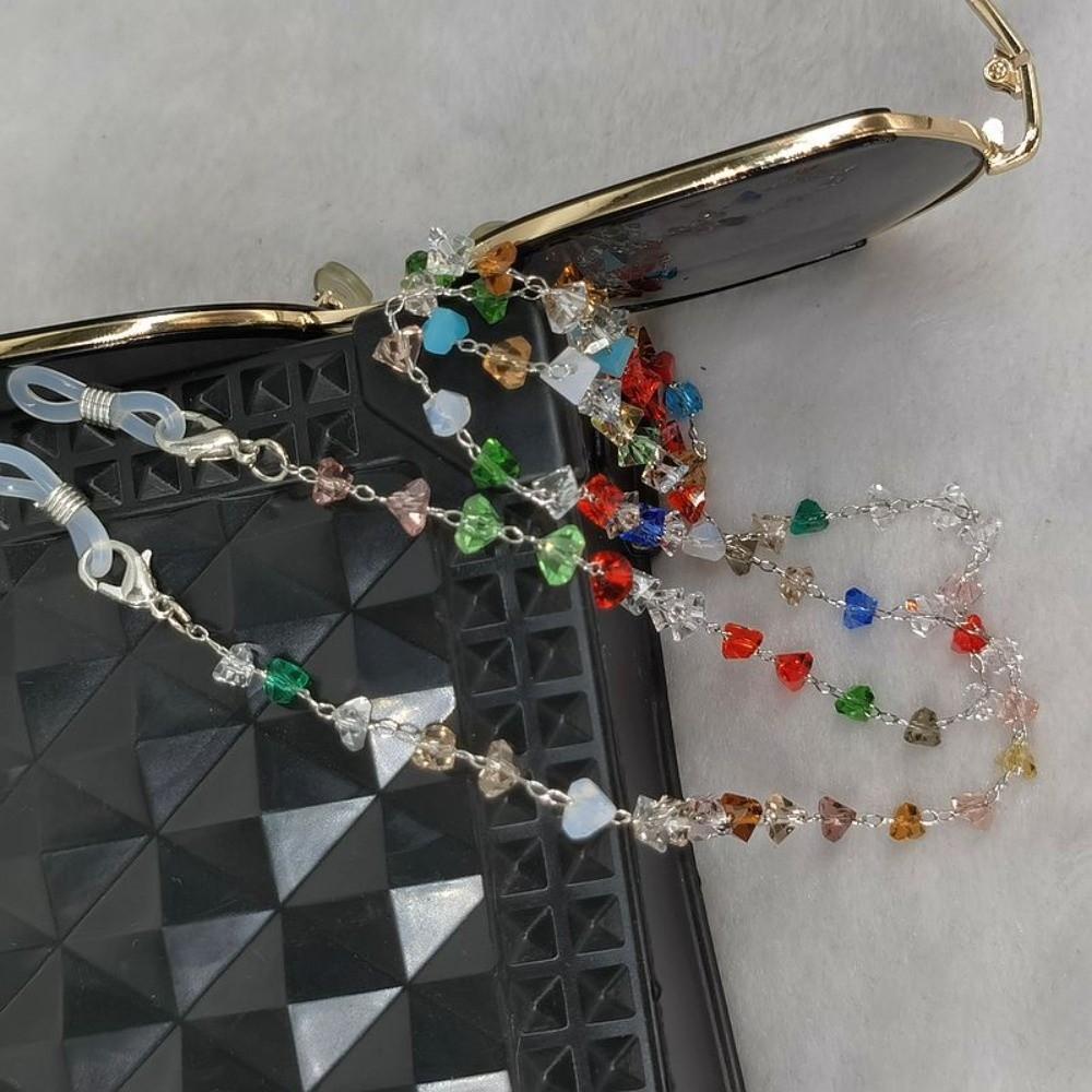 Fashion Accessory Triangle Crystal Eyeglass Holder Eyeglasses Anti Drop Glasses Chain Nonslip Eyeglass Chain Eye Accessories
Fashion Accessory Triangle Crystal Eyeglass Holder Eyeglasses Anti Drop Glasses Chain Nonslip Eyeglass Chain Eye Accessories