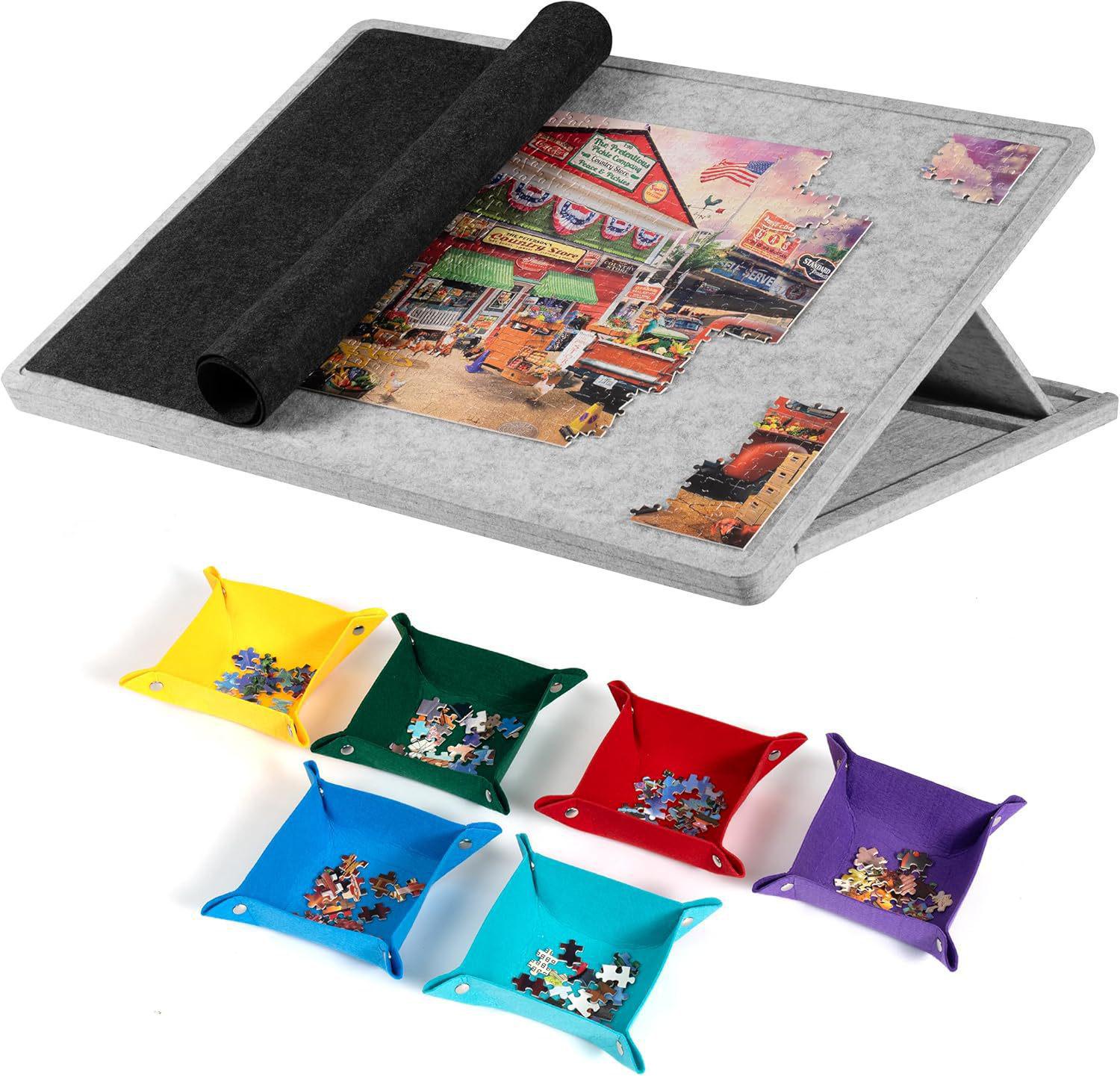 Portable Puzzle Sorting Board with Stand, Lid & 6 Drawers - Educational Felt Storage Solution
Portable Puzzle Sorting Board with Stand, Lid & 6 Drawers - Educational Felt Storage Solution