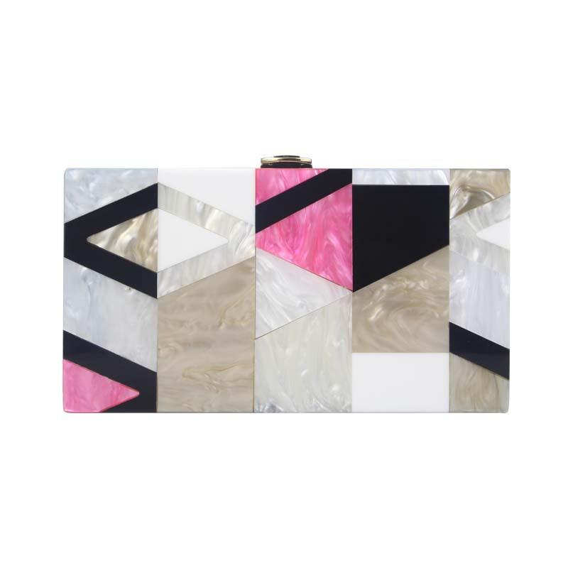 Fashion Splicing Acrylic Handbag Banquet Bag Acrylic Shoulder Messenger Bag Fashion чорний
Fashion Splicing Acrylic Handbag Banquet Bag Acrylic Shoulder Messenger Bag Fashion чорний