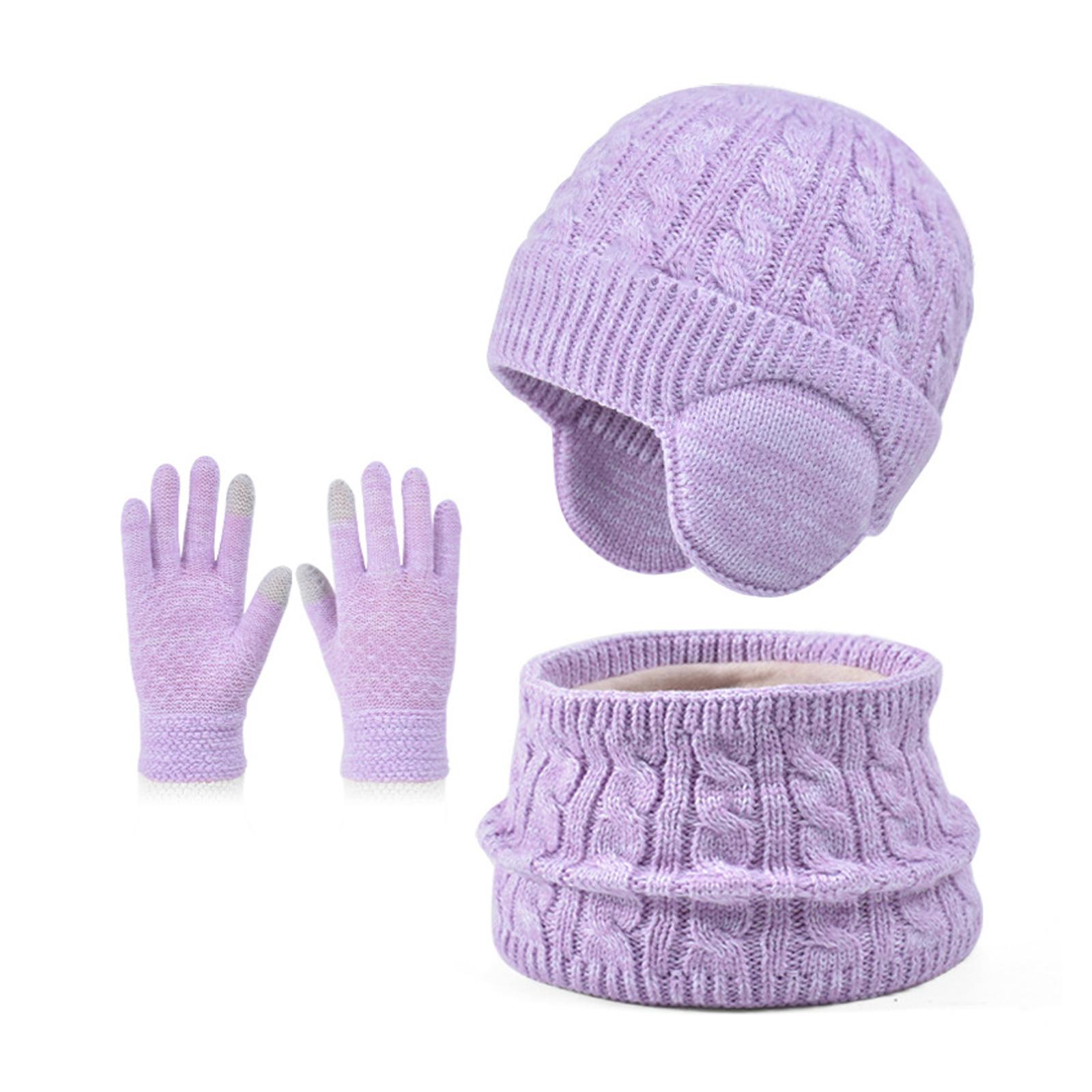 Kids Winter Hat Gloves Neck Warmer Lightweight Breathable Acrylic Accessory Set For Skiing And Snow Days фиолетовый
Kids Winter Hat Gloves Neck Warmer Lightweight Breathable Acrylic Accessory Set For Skiing And Snow Days фиолетовый