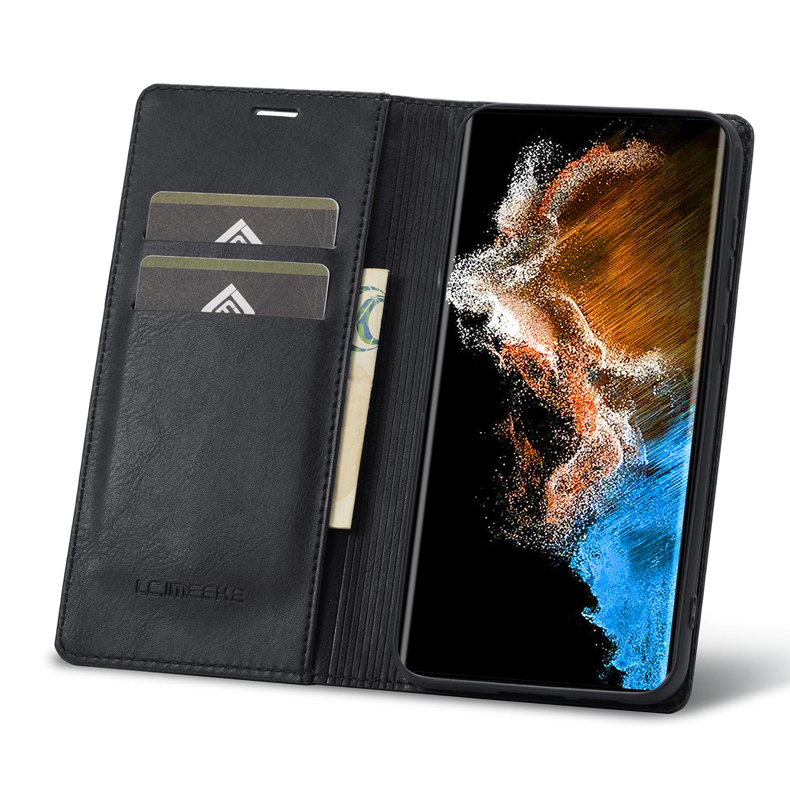 LC.IMEEKE For Samsung Galaxy S23+ Anti-scratch PU Leather Flip Wallet Phone Case RFID Blocking Inner TPU Stand Magnetic Absorption Cover Black
LC.IMEEKE For Samsung Galaxy S23+ Anti-scratch PU Leather Flip Wallet Phone Case RFID Blocking Inner TPU Stand Magnetic Absorption Cover Black