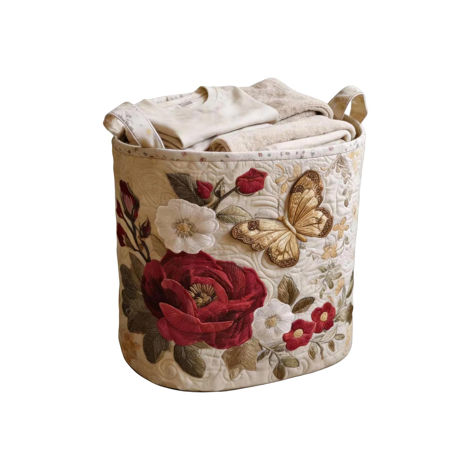 Quilted Laundry Storage Basket 35x45cm Large Capacity Fabric Organizer with Animal and Floral Pattern for Home Bedroom Bathroom Nursery One Size
Quilted Laundry Storage Basket 35x45cm Large Capacity Fabric Organizer with Animal and Floral Pattern for Home Bedroom Bathroom Nursery One Size