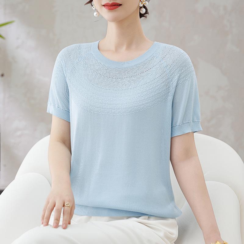 Petite Moms 2026 Summer Ice Silk Short-Sleeve Top - Lightweight and Loose for Middle-Aged and Elderly Women L (Recommended 40-50 kg) синий
Petite Moms 2026 Summer Ice Silk Short-Sleeve Top - Lightweight and Loose for Middle-Aged and Elderly Women L (Recommended 40-50 kg) синий