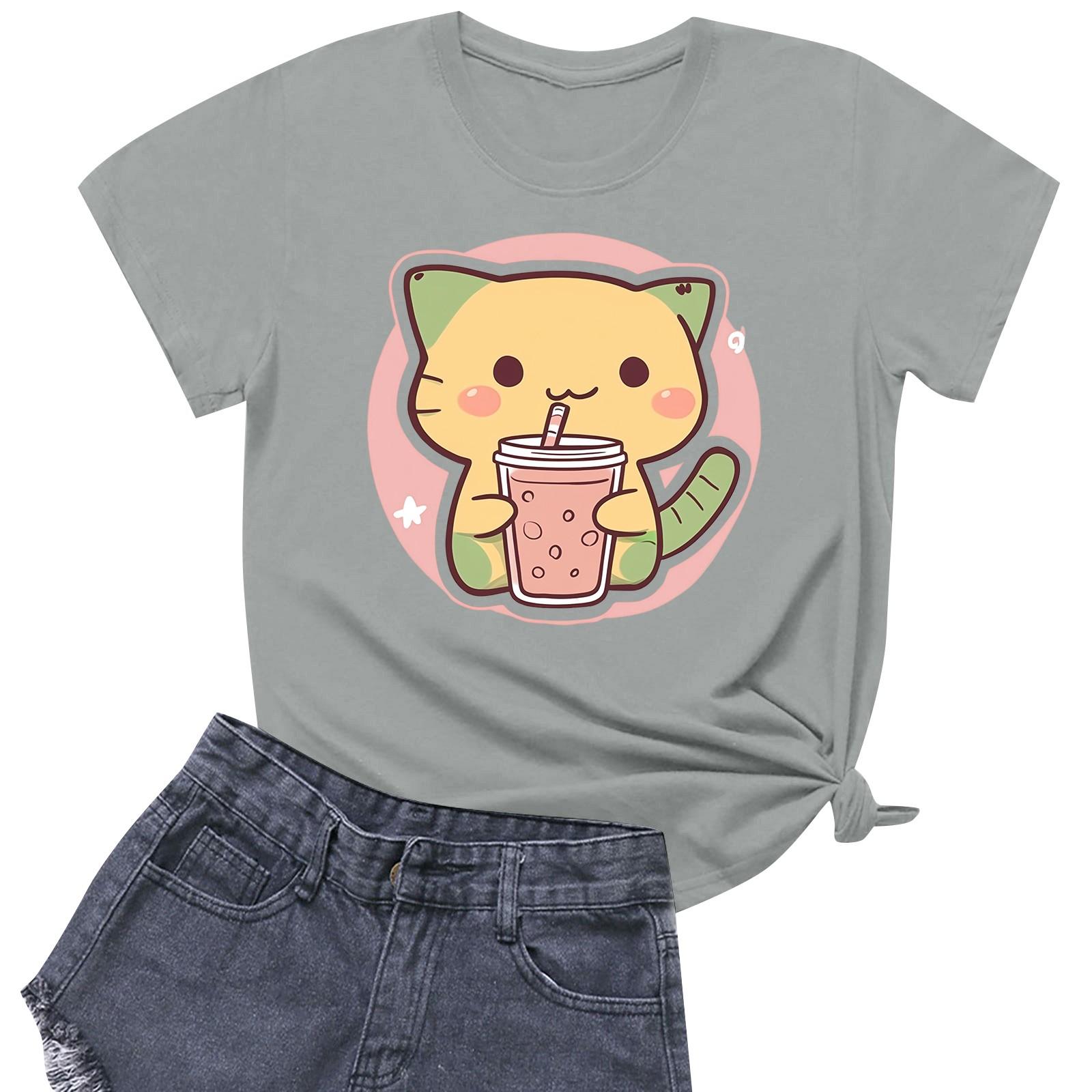 Женская повседневная футболка с круглым вырезом и короткими рукавами с принтом M
Женская повседневная футболка с круглым вырезом и короткими рукавами с принтом M