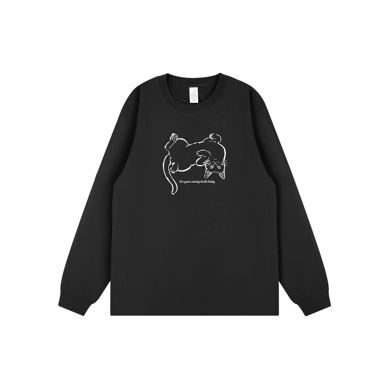 Niche Trend Hand-Painted Cat Print Long Sleeve T-Shirt - Korean Style Autumn/Winter XL
Niche Trend Hand-Painted Cat Print Long Sleeve T-Shirt - Korean Style Autumn/Winter XL