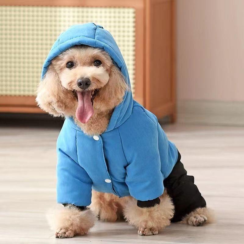 Dog clothes Autumn and winter small and medium-sized dog Bichon Schnauzer Teddy dog traction buckle extra thick hooded quad 3XL bust 60 back length 50 about 18-10.5kg
Dog clothes Autumn and winter small and medium-sized dog Bichon Schnauzer Teddy dog traction buckle extra thick hooded quad 3XL bust 60 back length 50 about 18-10.5kg